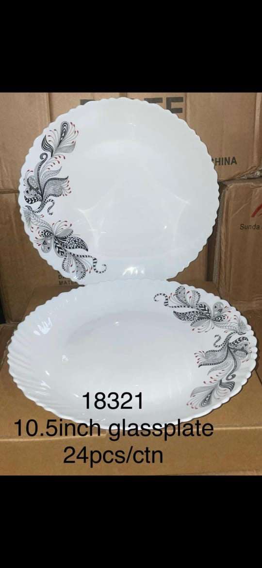 10.5 INCH GLASS PLATE 18321